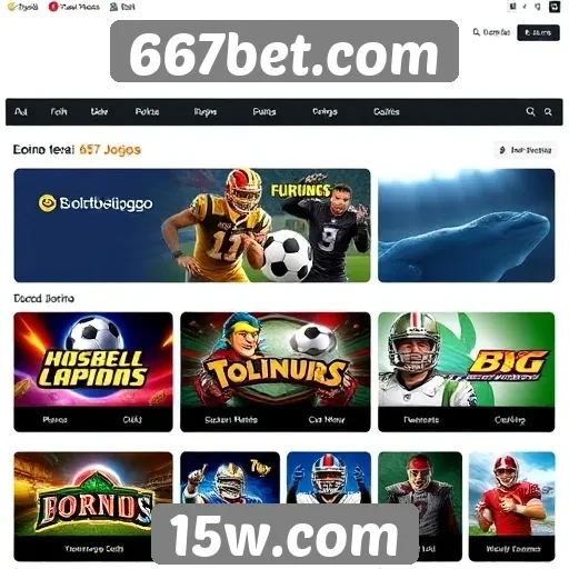 Variedade de jogos disponíveis no 667bet.com